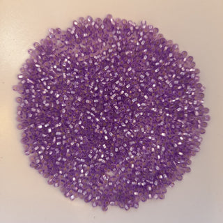 Japanese Seed Beads Size 11 Silver Lined Amethyst 7.5gm Bag