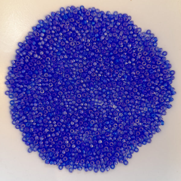 Japanese Seed Beads Size 11 Sapphire AB 7.5gm