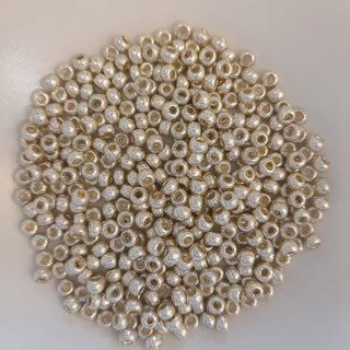 Japanese Seed Beads Size 6 Metallic Silver 7.5gm Bag