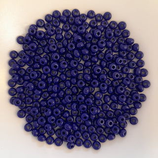 Japanese Seed Beads Size 6 Navy Blue 7.5gm Bag
