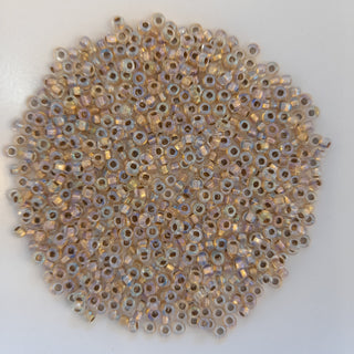 Japanese Seed Beads Size 8 Bronze Lined Crystal AB 7.5gm Bag