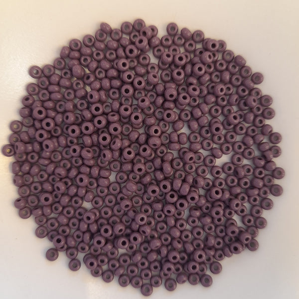 Japanese Seed Beads Size 8 Opaque Purple 7.5gm Bag