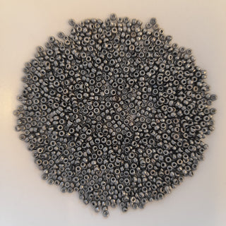 Miyuki Seed Beads Size 11 Black Full Chrome 7.5gm Bag