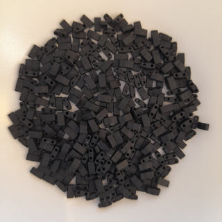 Miyuki Half Tila Beads Matte Black 7.5gm Bag