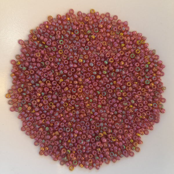 Miyuki Seed Beads Size 11 Rose Gold Lustre 7.5gm Bag