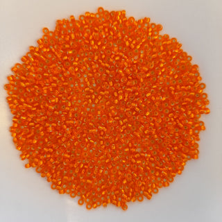 Miyuki Seed Beads Size 11 Silver Lined Orange 7.5gm Bag