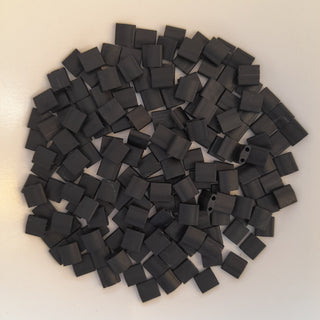Miyuki Tila Beads Matte Black 7.5gm Bag
