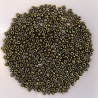 Miyuki Seed Beads Size 8 Metallic Olive 7.5gm Bag
