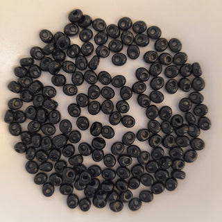 Miyuki Magatama Beads 4mm Black 7.5gm Bag