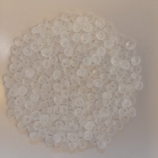 Miyuki Magatama Beads 4mm Matte Crystal 7.5gm Bag