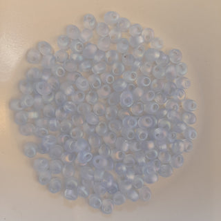 Miyuki Magatama Beads 4mm Matte Light Sapphire AB 7.5gm Bag