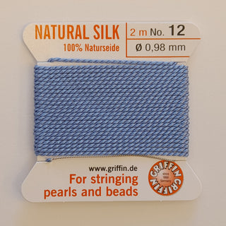 Griffin Silk Cord 2m Size 12 (0.98mm) Blue