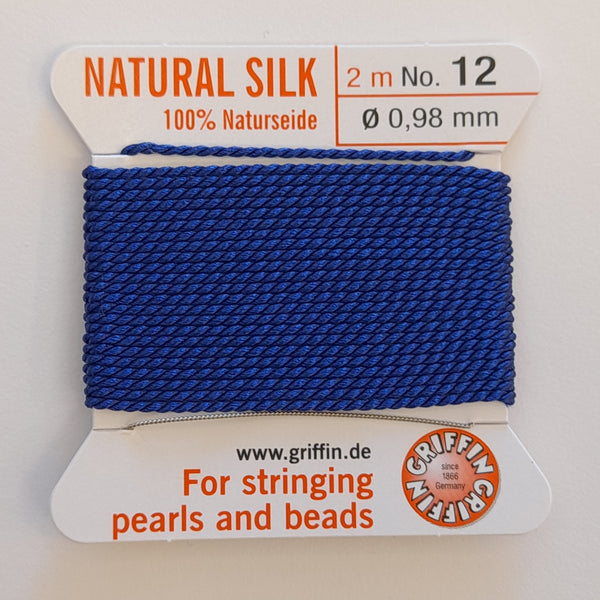 Griffin Silk Cord 2m Size 12 (0.98mm) Dark Blue