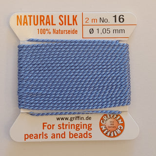 Griffin Silk Cord 2m Size 16 (1.05mm) Blue