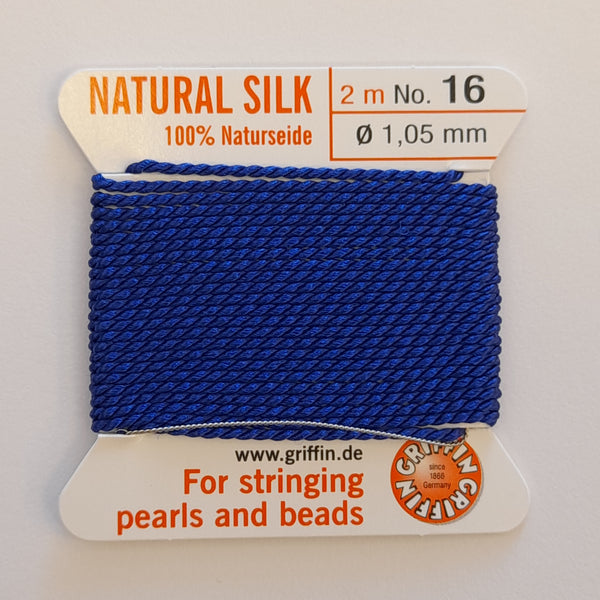 Griffin Silk Cord 2m Size 16 (1.05mm) Dark Blue