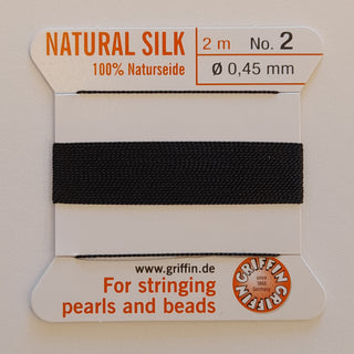 Griffin Silk Cord Size 2 (0.45mm) Black