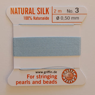 Griffin Silk Cord Size 3 (0.5mm) Turquoise