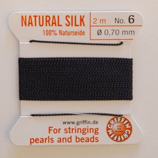 Griffin Silk Cord Size 6 (0.7mm) Black