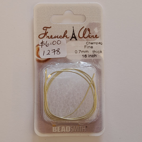 French Wire Champagne Fine (0.7mm Width)