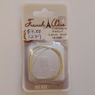 French Wire Champagne Medium (0.9mm Width)