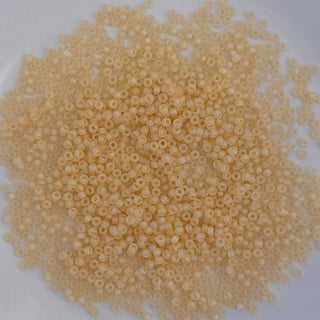 Miyuki Seed Beads Size 15 Matte Cantaloupe AB 3gm Bag
