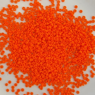 Miyuki Seed Beads Size 15 Opaque Orange 3gm Bag