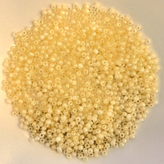 Chinese Seed Beads Size 11 Opaque Pale Yellow