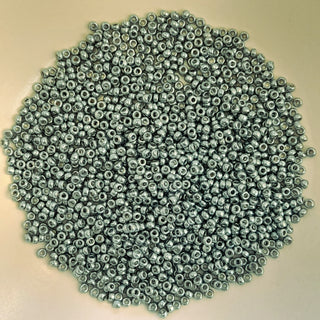 Miyuki Seed Beads Size 11 Galvanised Metallic Mint Grey 7.5gm Bag