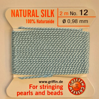 Griffin Silk Cord Size 12 (0.98mm) Turquoise
