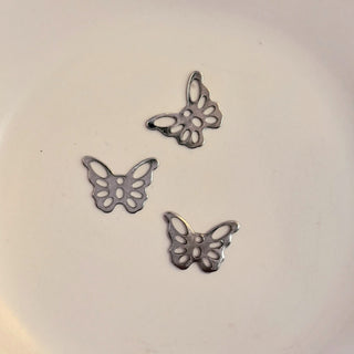 Charm-Silver Butterfly