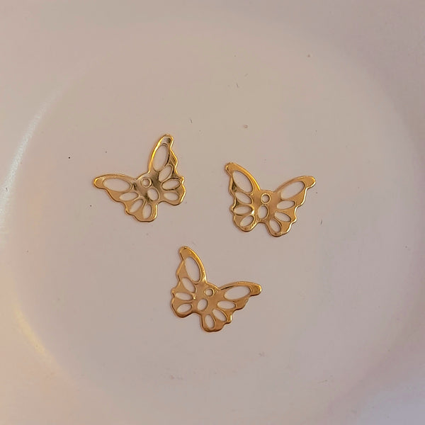 Charm-Gold Butterfly