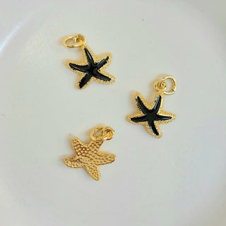 Buy black Charm-Enamel Starfish