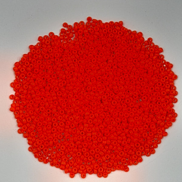 Miyuki Seed Beads Size 11 Opaque Vermillion Red 7.5gm Bag