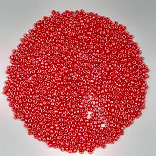Miyuki Seed Beads Size 11 Opaque Red Lustre 7.5gm Bag