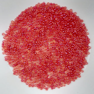 Miyuki Seed Beads Size 11 Dark Pink Lined Amber 7.5gm Bag