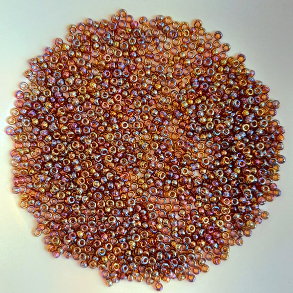 Miyuki Seed Beads Size 11 Transparent Topaz AB 7.5gm Bag