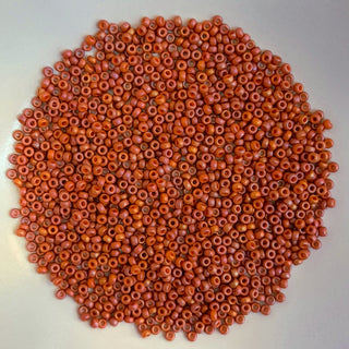 Miyuki Seed Beads Size 11 Frosted Opaque Glaze Cardinal Red 7.5gm Bag