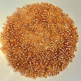 Miyuki Seed Beads Size 11 Silver Lined Dark Gold AB 7.5gm Bag