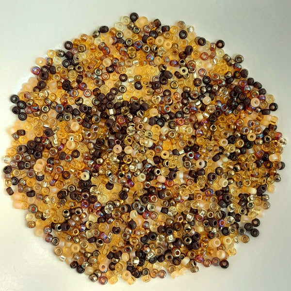 Miyuki Seed Beads Size 11 Wheatberry Mix 7.5gm Bag