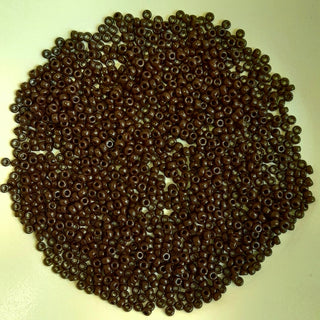 Miyuki Seed Beads Size 11 Opaque Dark Brown 7.5gm Bag