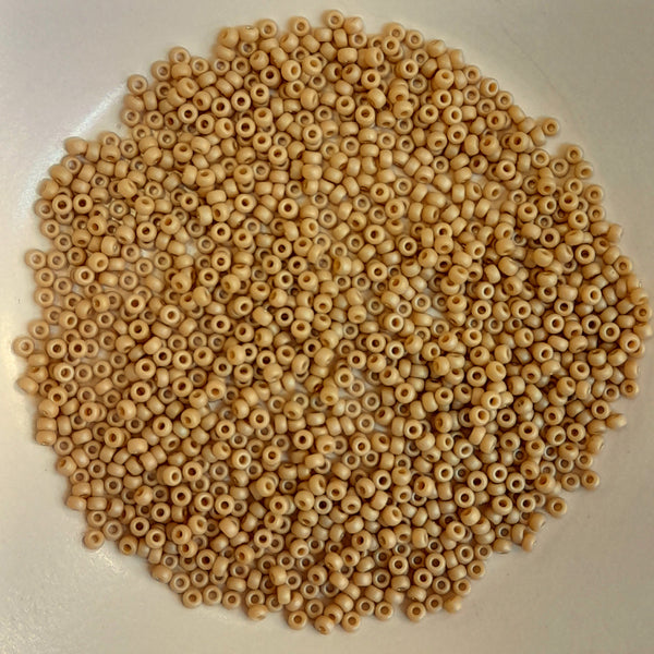 Miyuki Seed Beads Size 11 Frosted Opaque Glaze Ivory 7.5gm Bag