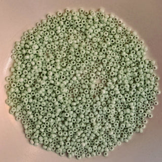 Miyuki Seed Beads Size 11 Opaque Light Mint Green 7.5gm Bag