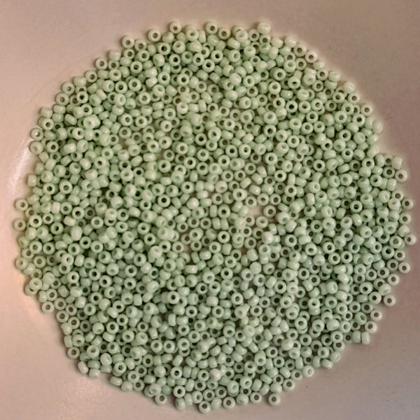 Miyuki Seed Beads Size 11 Opaque Light Mint Green 7.5gm Bag