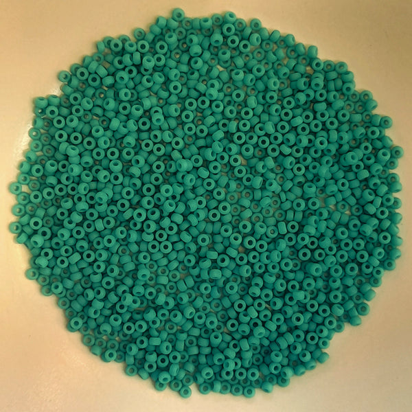 Miyuki Seed Beads Size 11 Matte Opaque Turquoise 7.5gm Bag