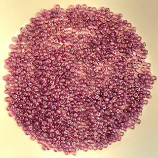 Miyuki Seed Beads Size 11 Light Amethyst Gold Lustre 7.5gm Bag
