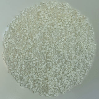Miyuki Seed Beads Size 11 Semi Matte White Lined Crystal 7.5gm Bag