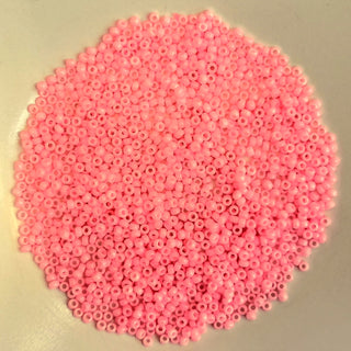 Miyuki Seed Beads Size 11 Opaque Bright Pink 7.5gm Bag