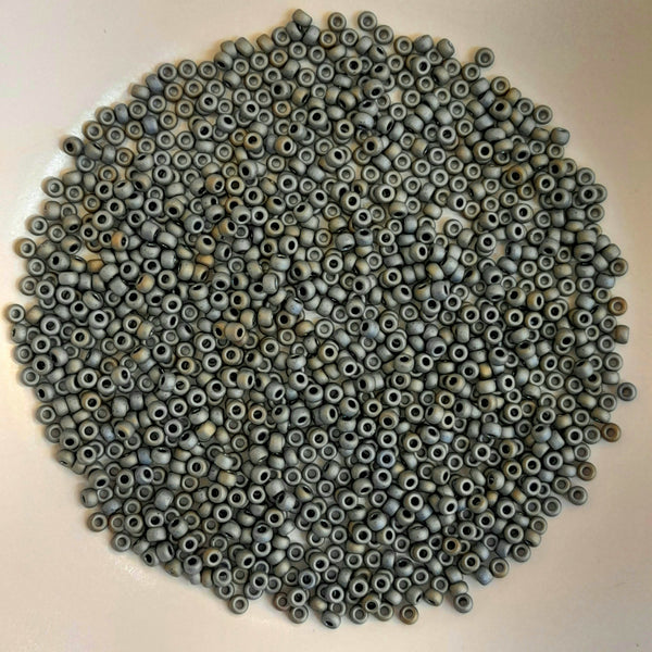 Miyuki Seed Beads Size 11 Matte Metallic Silver AB 7.5gm Bag