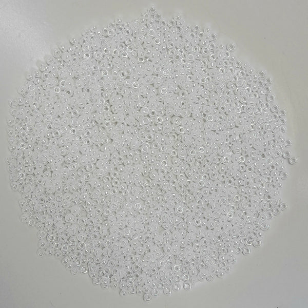 Miyuki Seed Beads Size 11 White Ceylon 7.5gm Bag