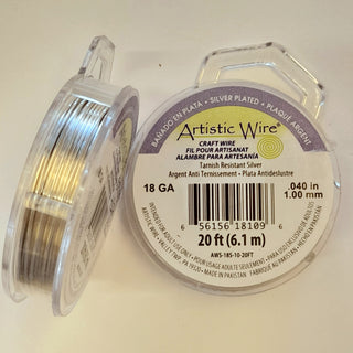 Artistic Wire - 18 Gauge Tarnish Resistant Silver (Silver Plated)
